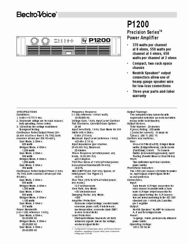 Electro-Voice Stereo Amplifier P1200-page_pdf